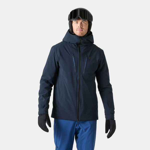 ALPHA LONG INS JACKET, NAVY, XXL