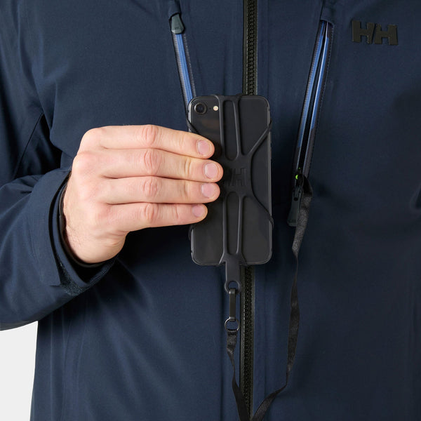 ALPHA LONG INS JACKET, NAVY, XXL