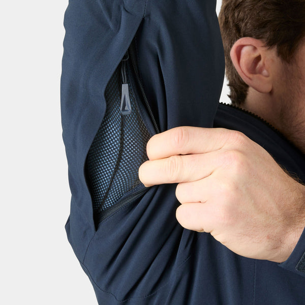ALPHA LONG INS JACKET, NAVY, XXL