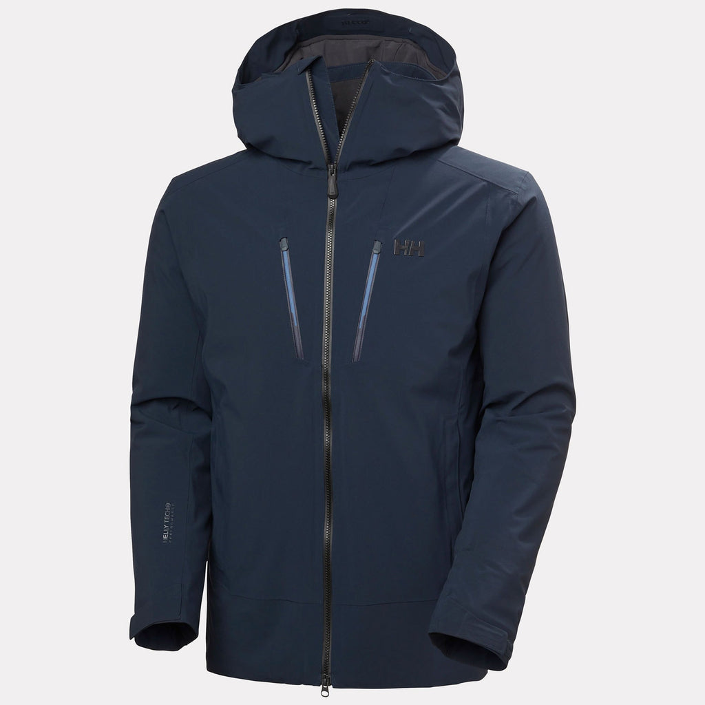 ALPHA LONG INS JACKET, NAVY, XXL