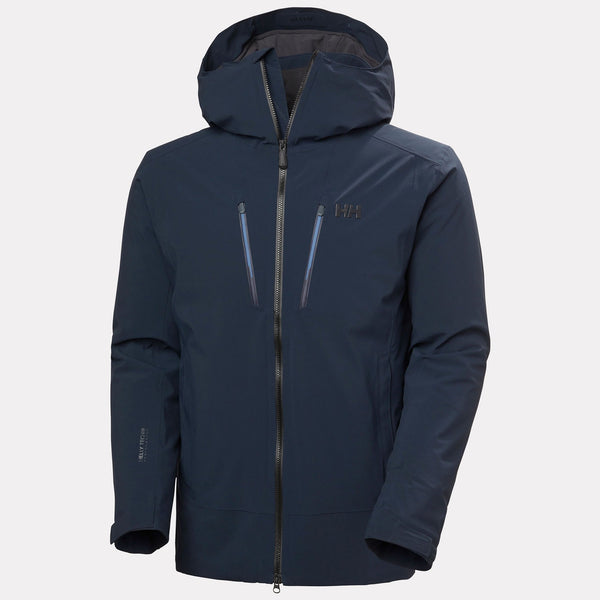 ALPHA LONG INS JACKET, NAVY, XXL