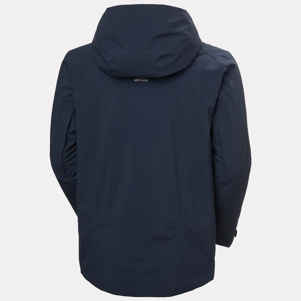 ALPHA LONG INS JACKET, NAVY, XXL