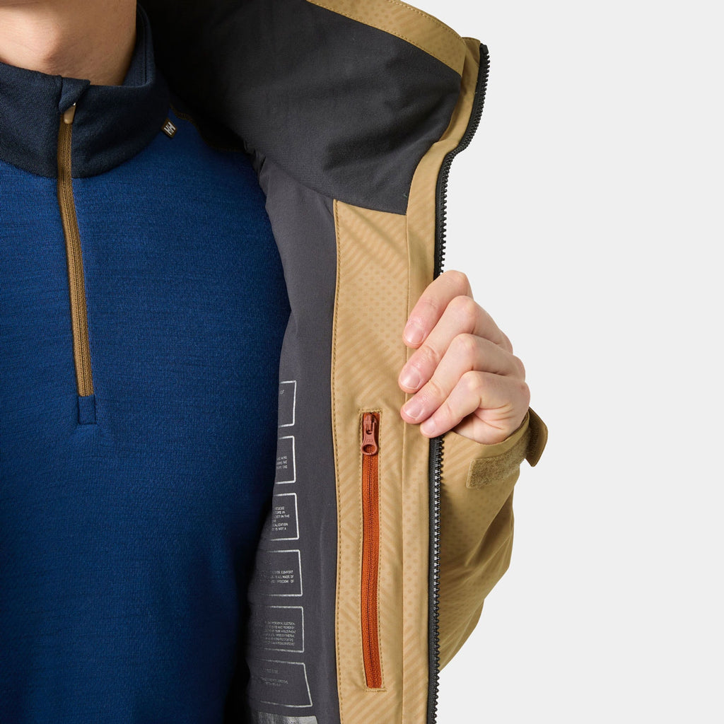 ALPHA LONG INS JACKET, ELMWOOD PLA, XXL