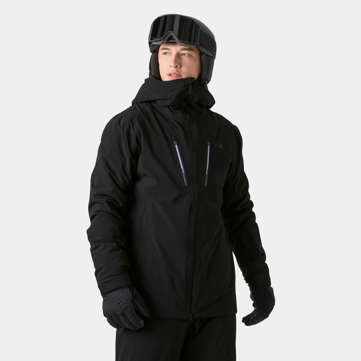 ALPHA LONG INS JACKET, BLACK, XXL