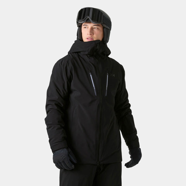 ALPHA LONG INS JACKET, BLACK, XXL