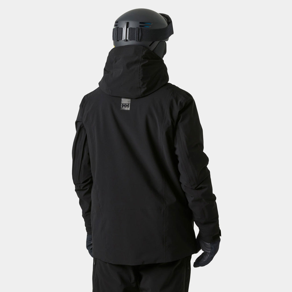 ALPHA LONG INS JACKET, BLACK, XXL