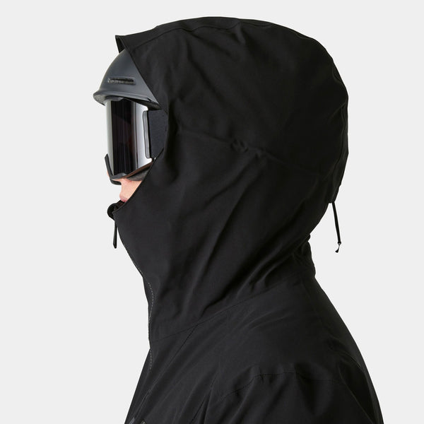 ALPHA LONG INS JACKET, BLACK, XXL