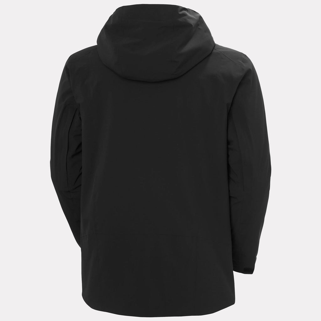 ALPHA LONG INS JACKET, BLACK, XXL