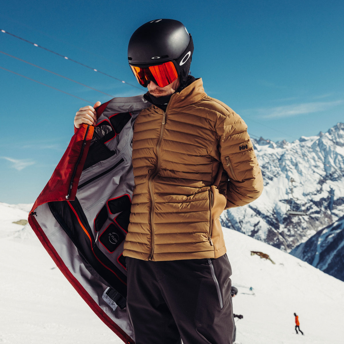 ALPHA LIGHT DOWN JACKET, SEPIA, XXL