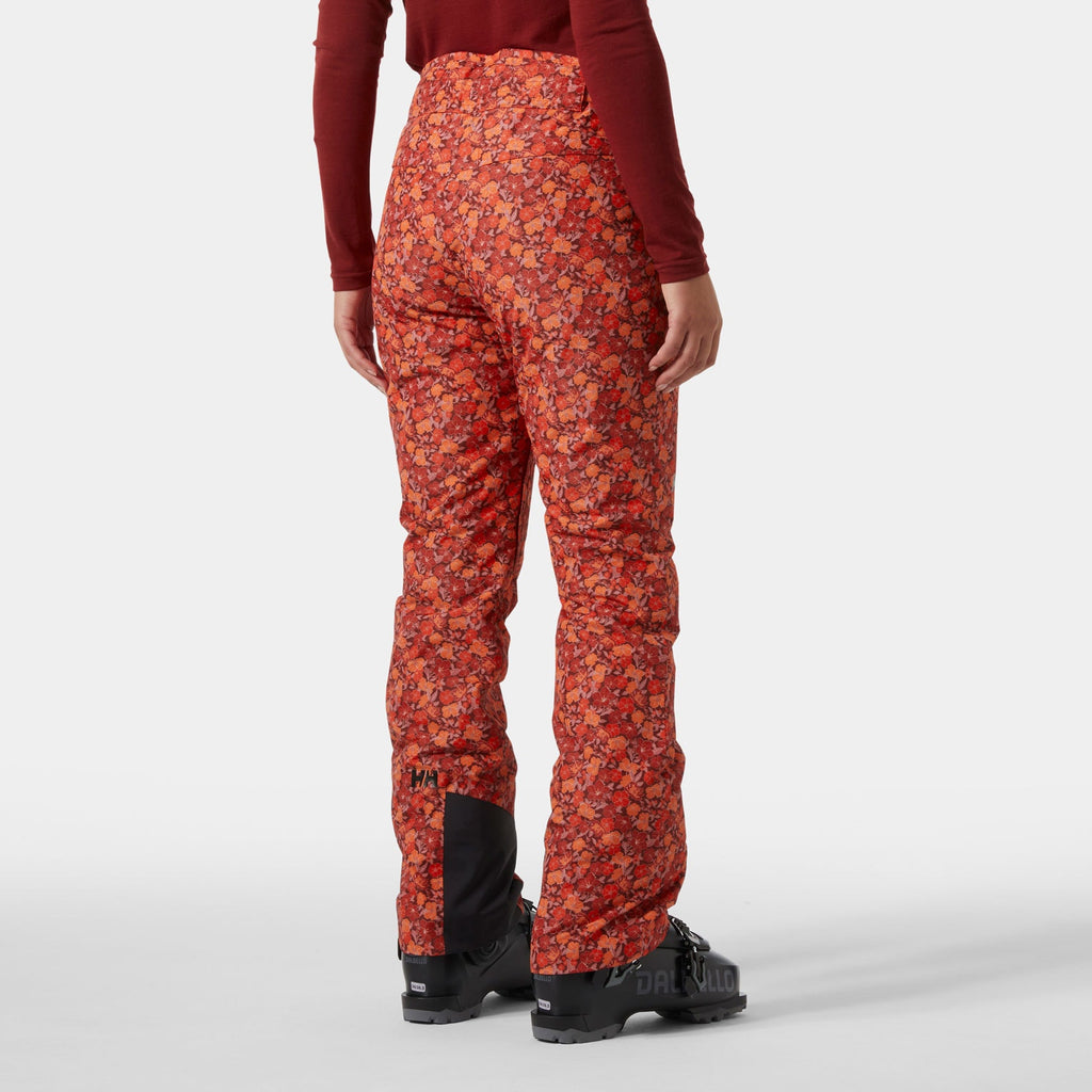 W LEGENDARY INSULATED PANT, RED FLOWER, L