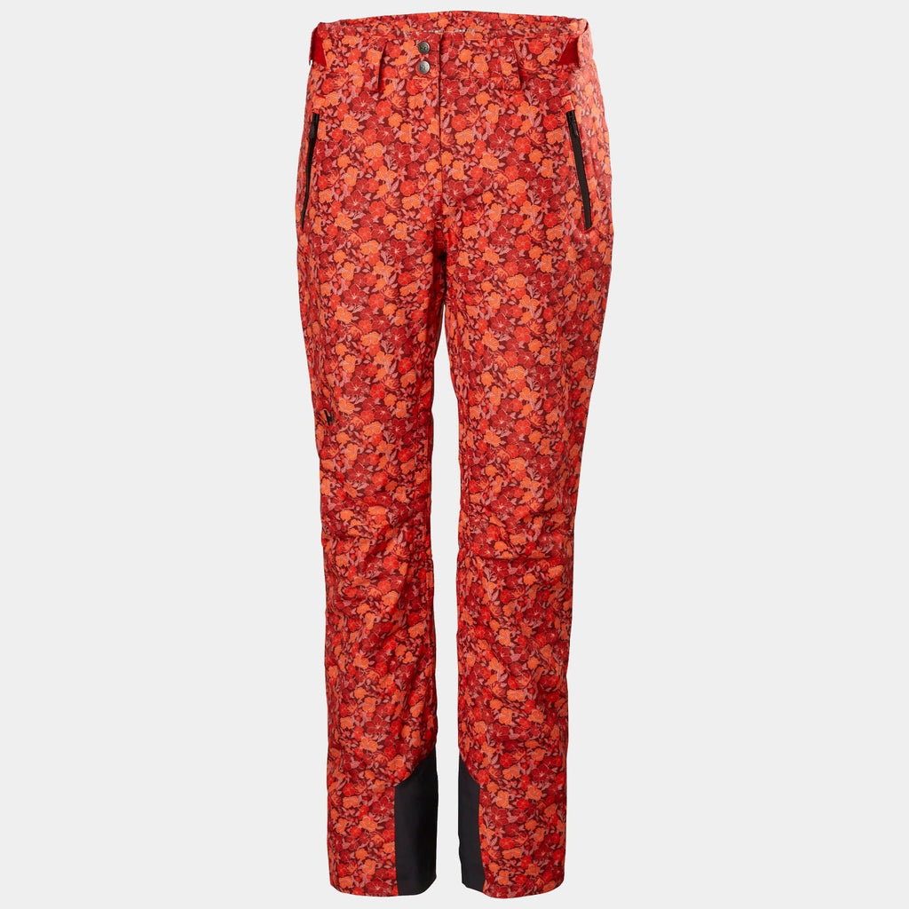 W LEGENDARY INSULATED PANT, RED FLOWER, L