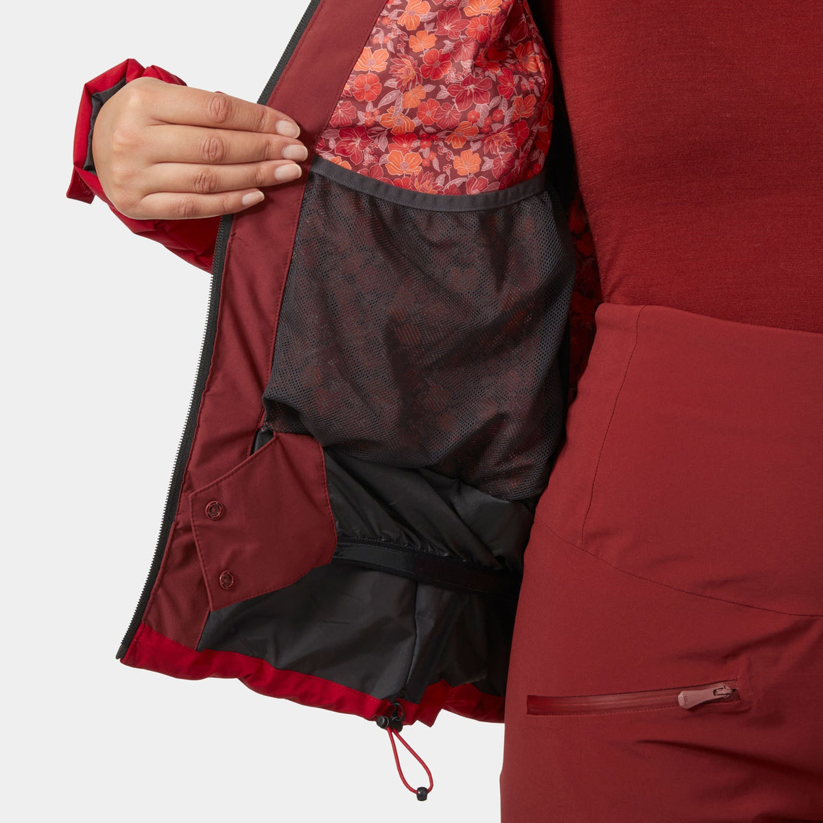 W IMPERIAL PUFFY JACKET, MARS RED, L