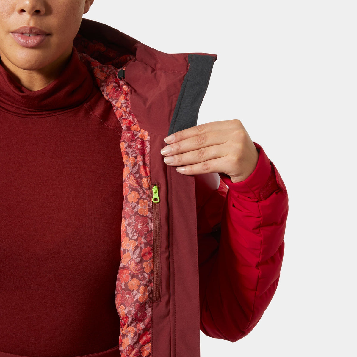 W IMPERIAL PUFFY JACKET, MARS RED, L