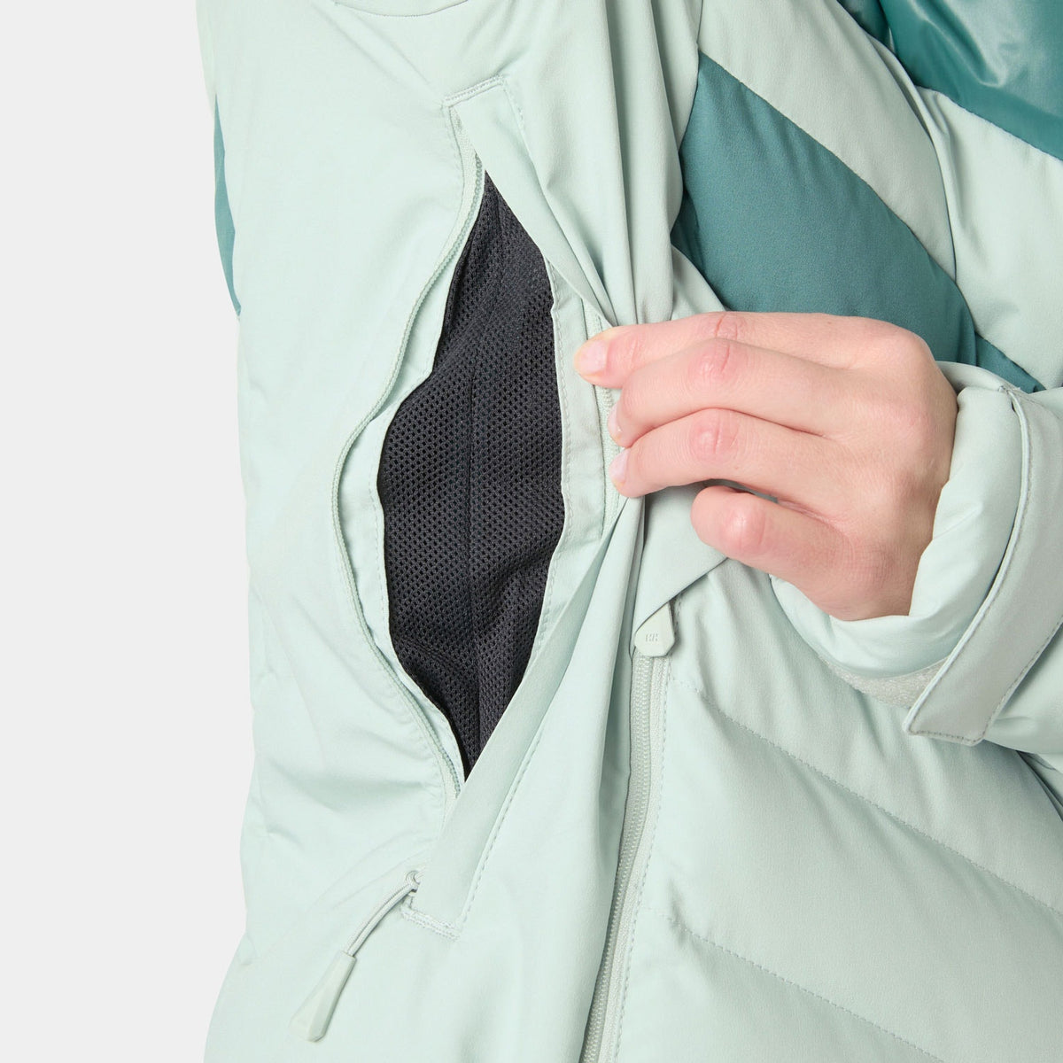 W IMPERIAL PUFFY JACKET, GREEN MIST, M