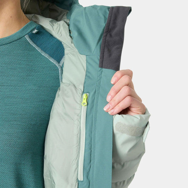 W IMPERIAL PUFFY JACKET, GREEN MIST, M