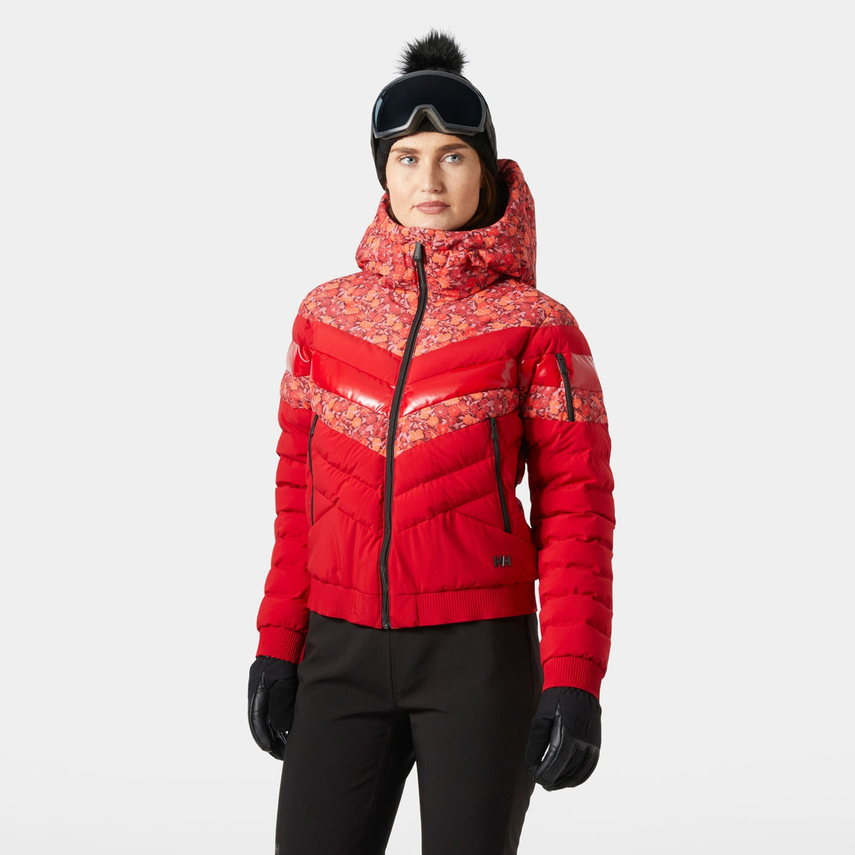 W IMPERIAL SHORT PUFFY JACKET, RED, L