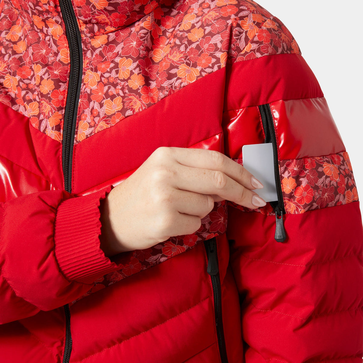 W IMPERIAL SHORT PUFFY JACKET, RED, L