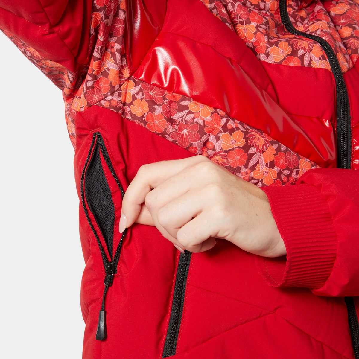 W IMPERIAL SHORT PUFFY JACKET, RED, L