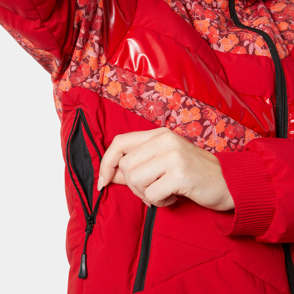 W IMPERIAL SHORT PUFFY JACKET, RED, L