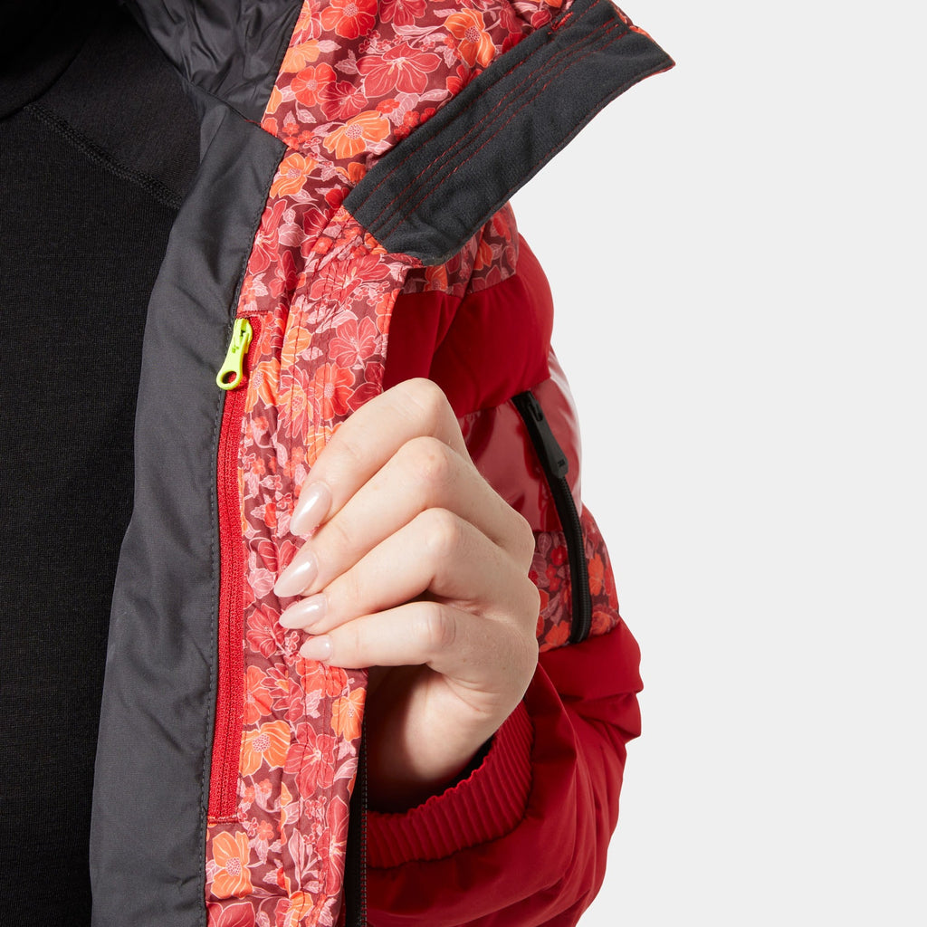 W IMPERIAL SHORT PUFFY JACKET, RED, L