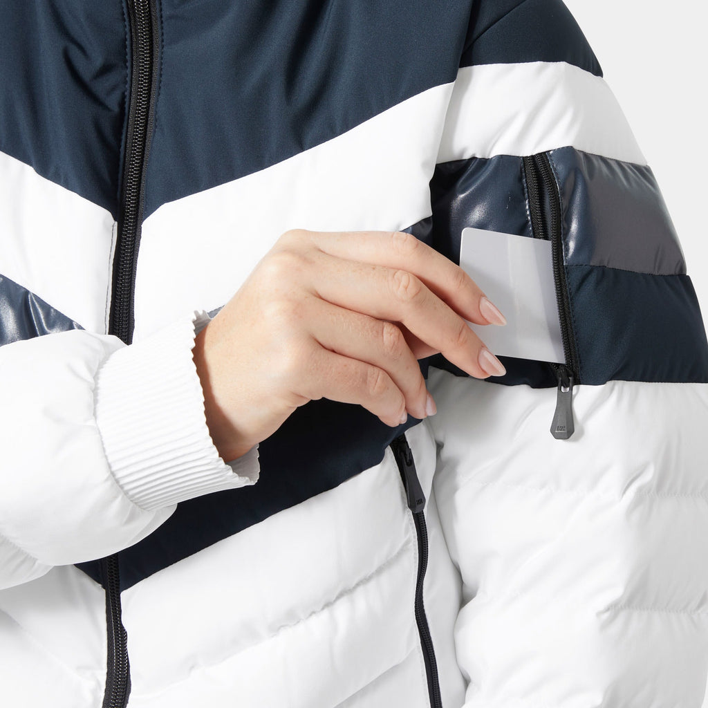 W IMPERIAL SHORT PUFFY JACKET, NAVY, L