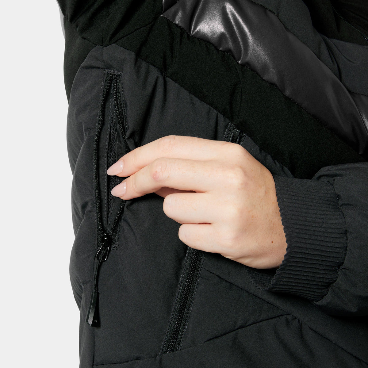 W IMPERIAL SHORT PUFFY JACKET, BLACK, S