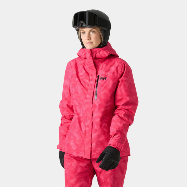 W SNOWPLAY JACKET, CRANBERRY P, XS