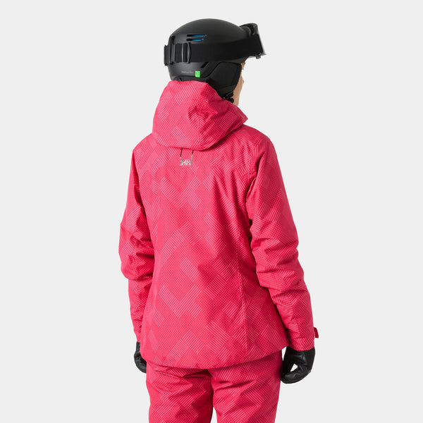 W SNOWPLAY JACKET, CRANBERRY P, XS