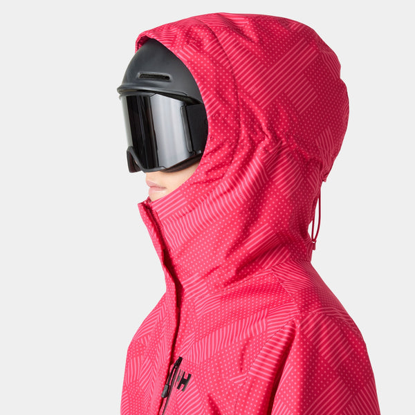 W SNOWPLAY JACKET, CRANBERRY P, XS