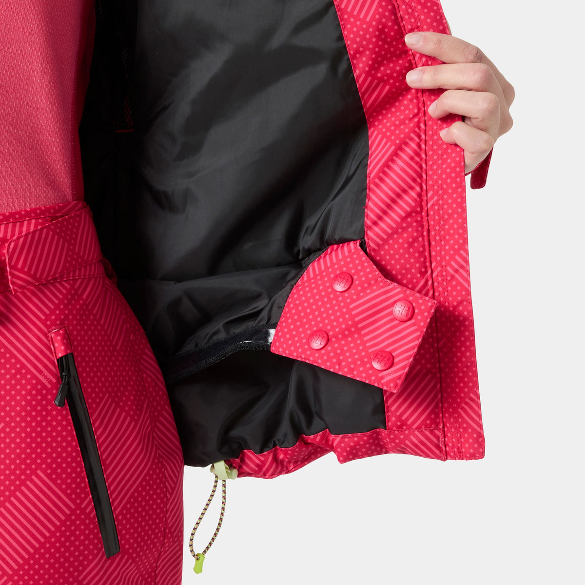 W SNOWPLAY JACKET, CRANBERRY P, XS