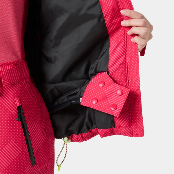 W SNOWPLAY JACKET, CRANBERRY P, XS
