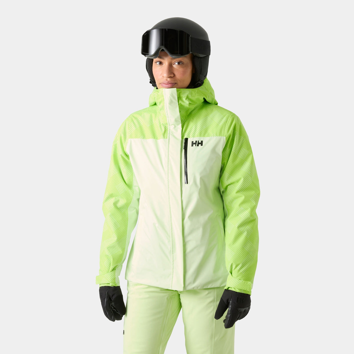 W SNOWPLAY JACKET, WASHED LIME, L