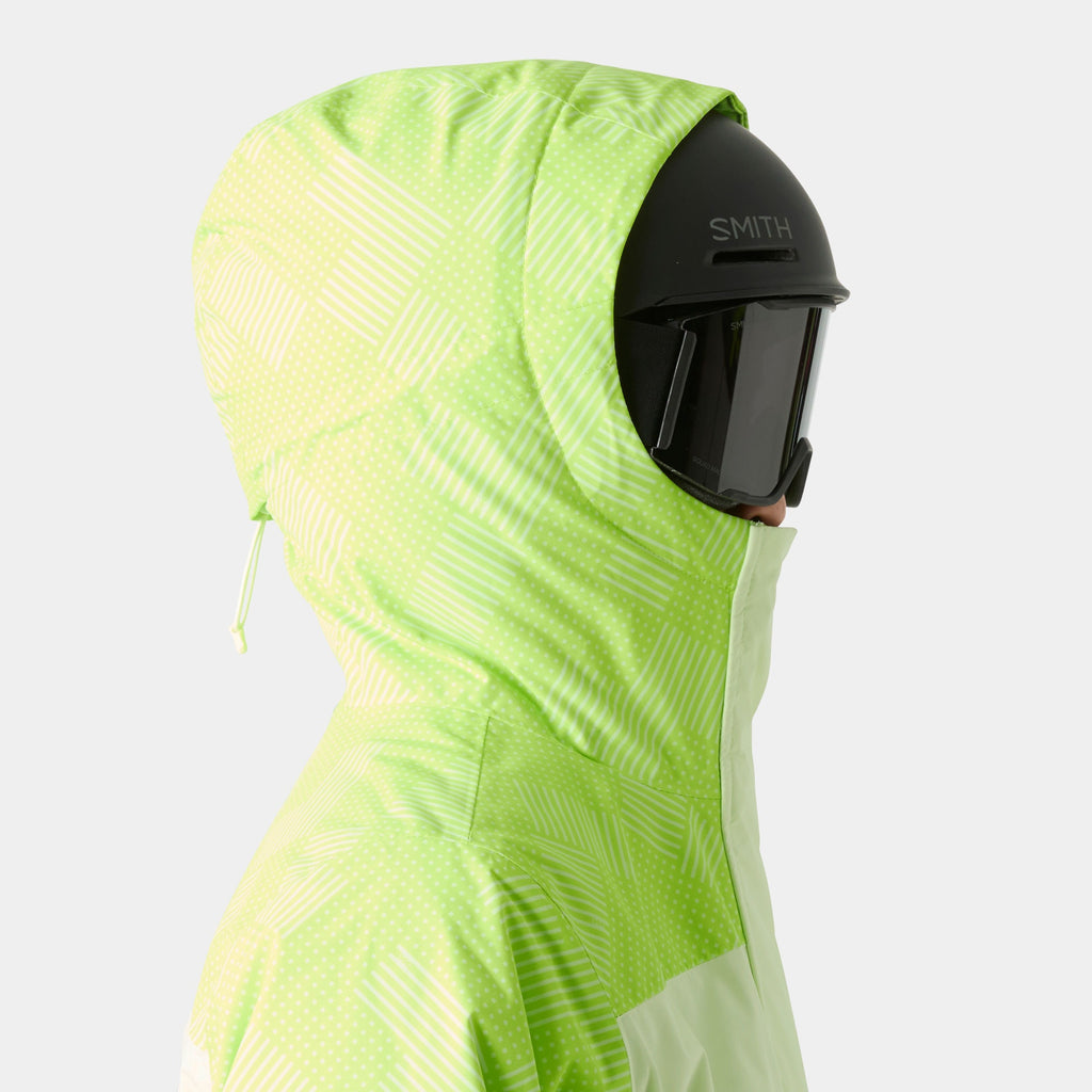W SNOWPLAY JACKET, WASHED LIME, L