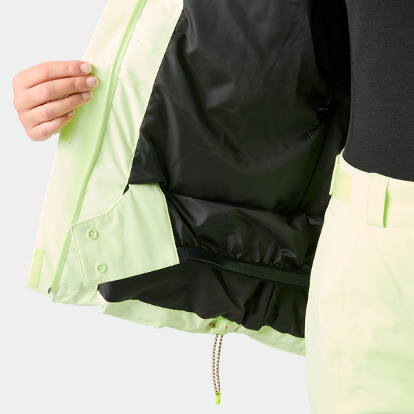 W SNOWPLAY JACKET, WASHED LIME, L