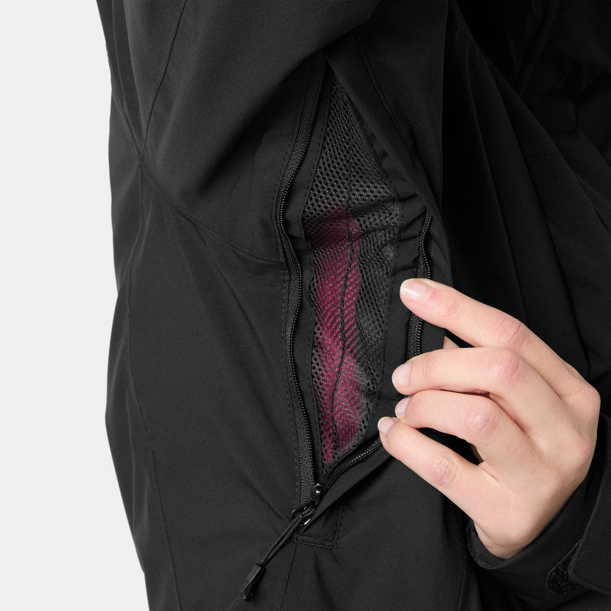 W SNOWPLAY JACKET, BLACK, L