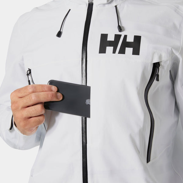 SOGN SHELL 20 JACKET, WHITE, XXL