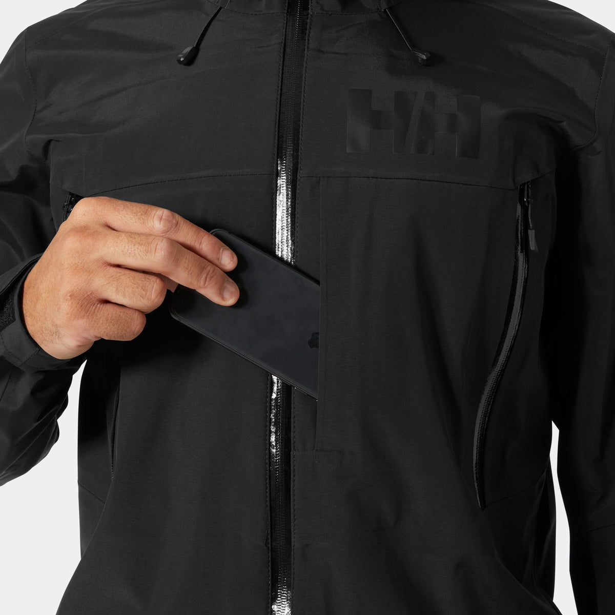 SOGN SHELL 20 JACKET, BLACK, XXL