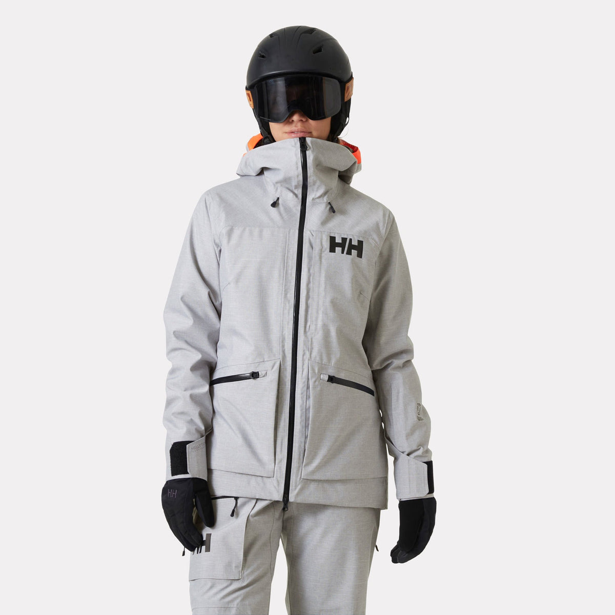 W POWDERQUEEN 30 JACKET, GREY MELANG, L Main image