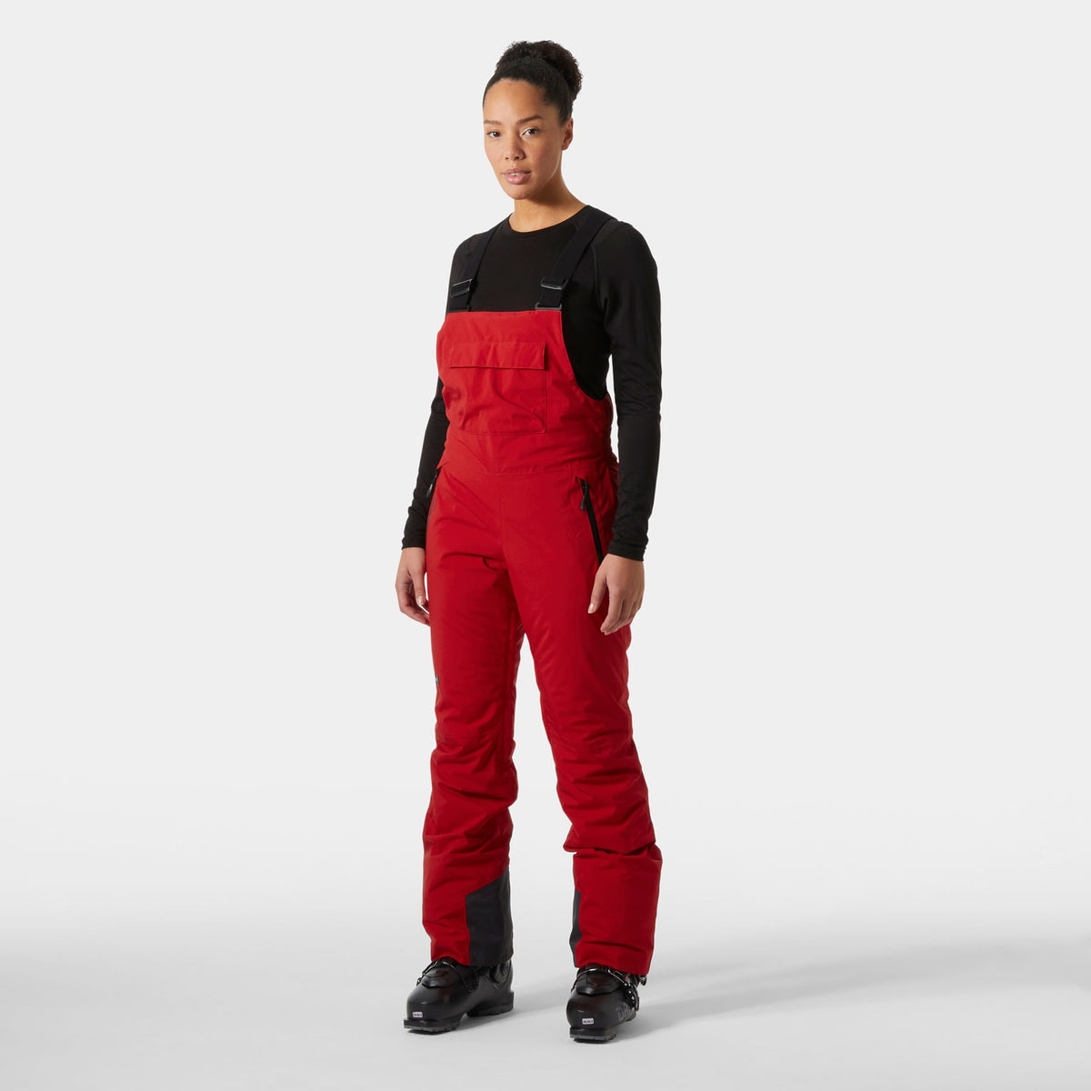 W LEGENDARY INSULATED BIB PANT, RED, L