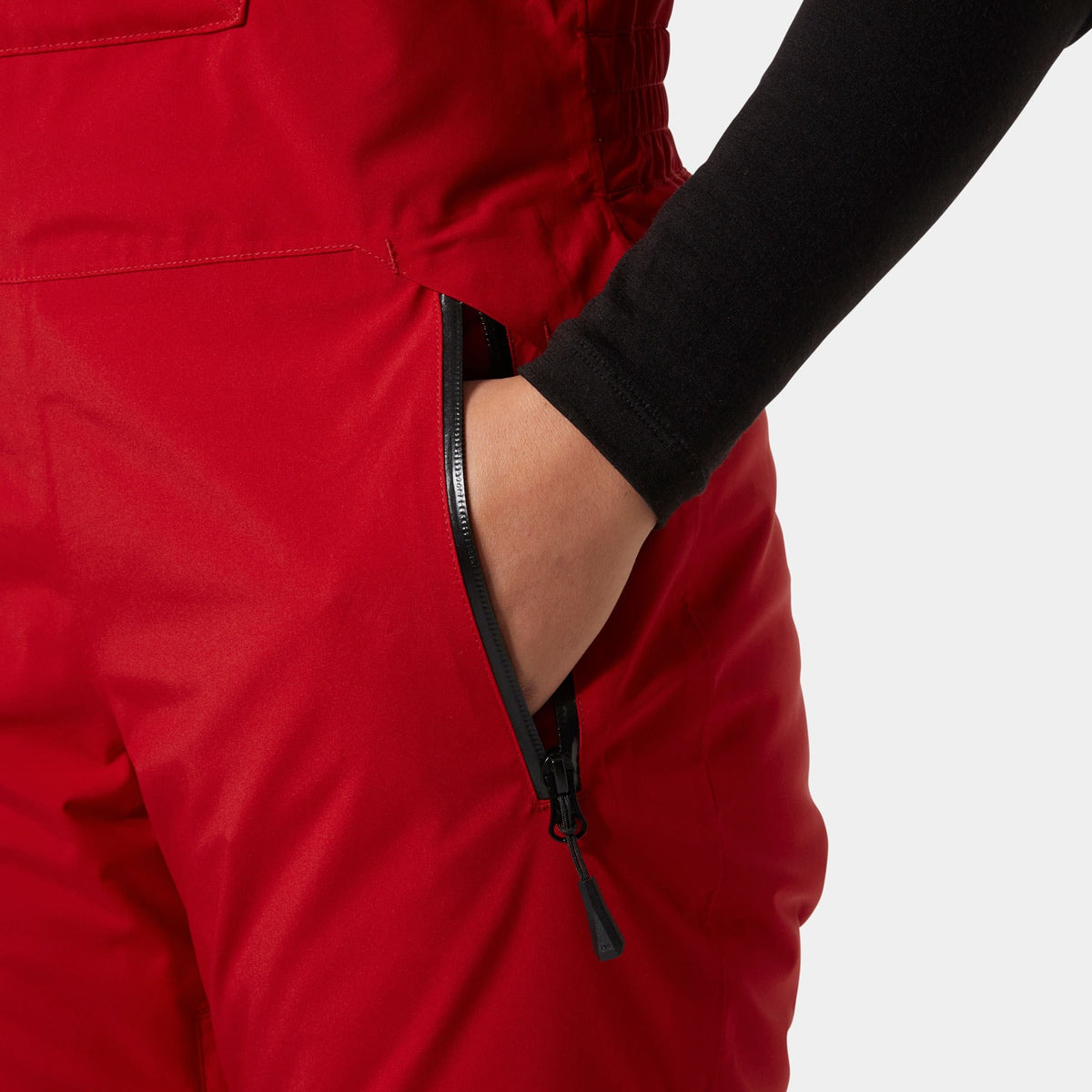 W LEGENDARY INSULATED BIB PANT, RED, L