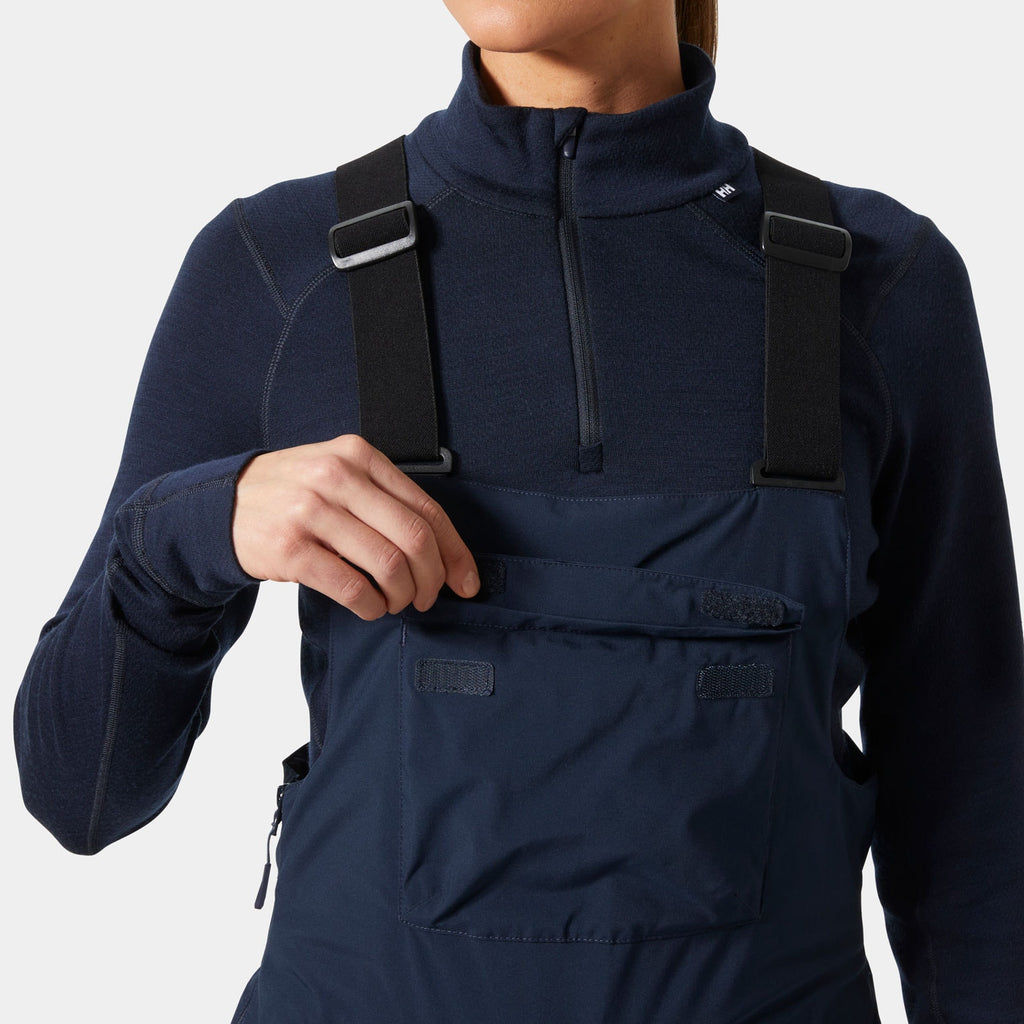 W LEGENDARY INSULATED BIB PANT, NAVY, L