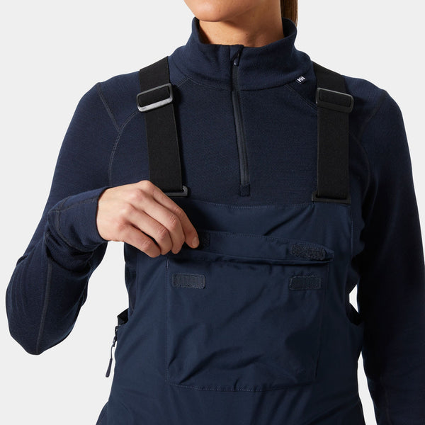 W LEGENDARY INSULATED BIB PANT, NAVY, L