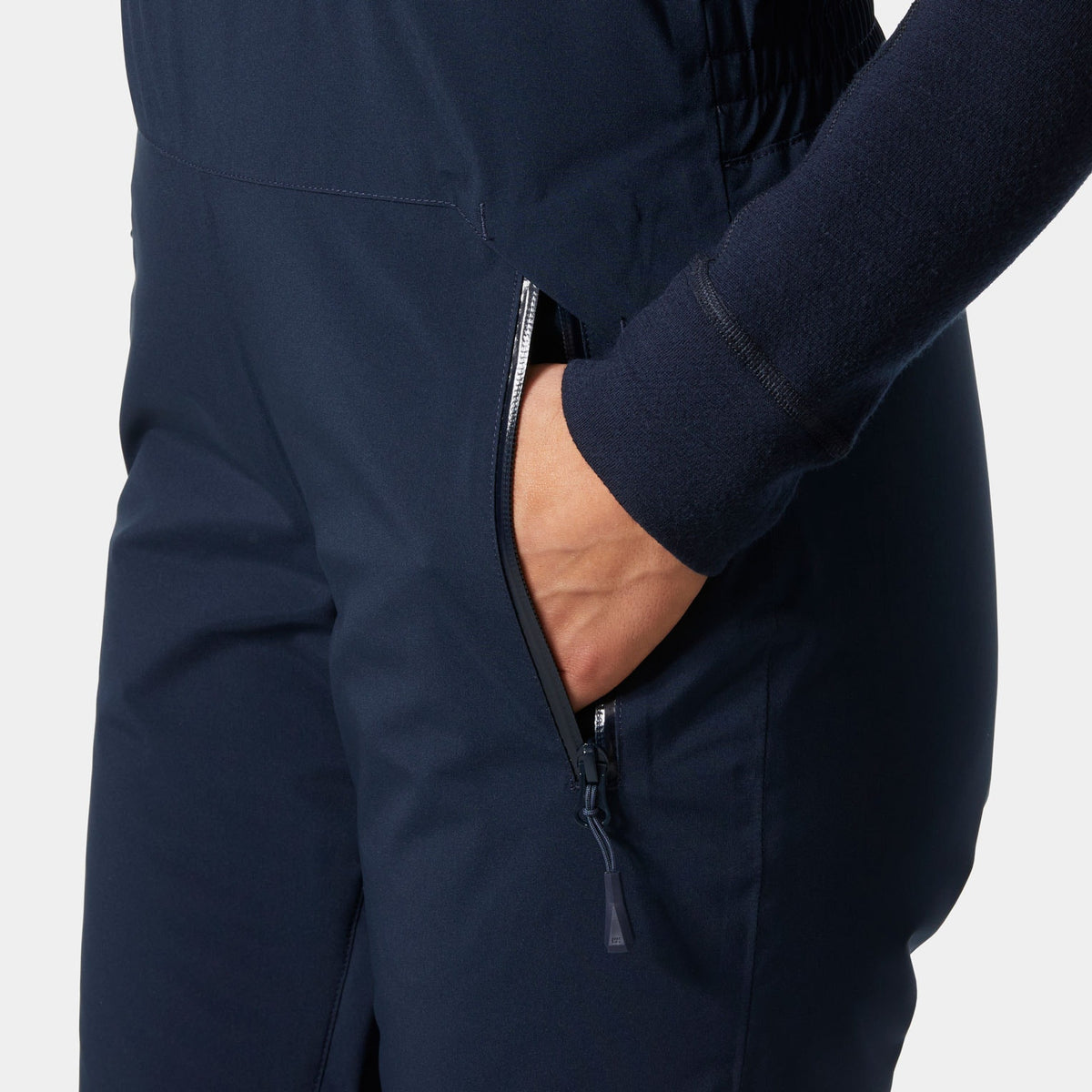 W LEGENDARY INSULATED BIB PANT, NAVY, L