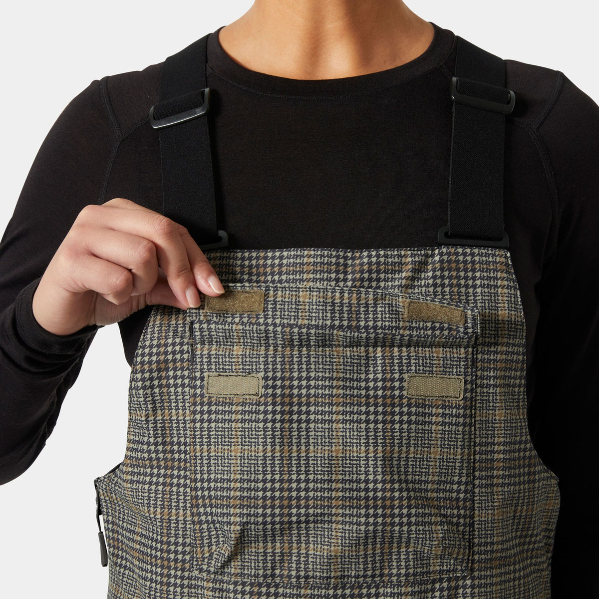 W LEGENDARY INSULATED BIB PANT, PEBBLE BROX, S