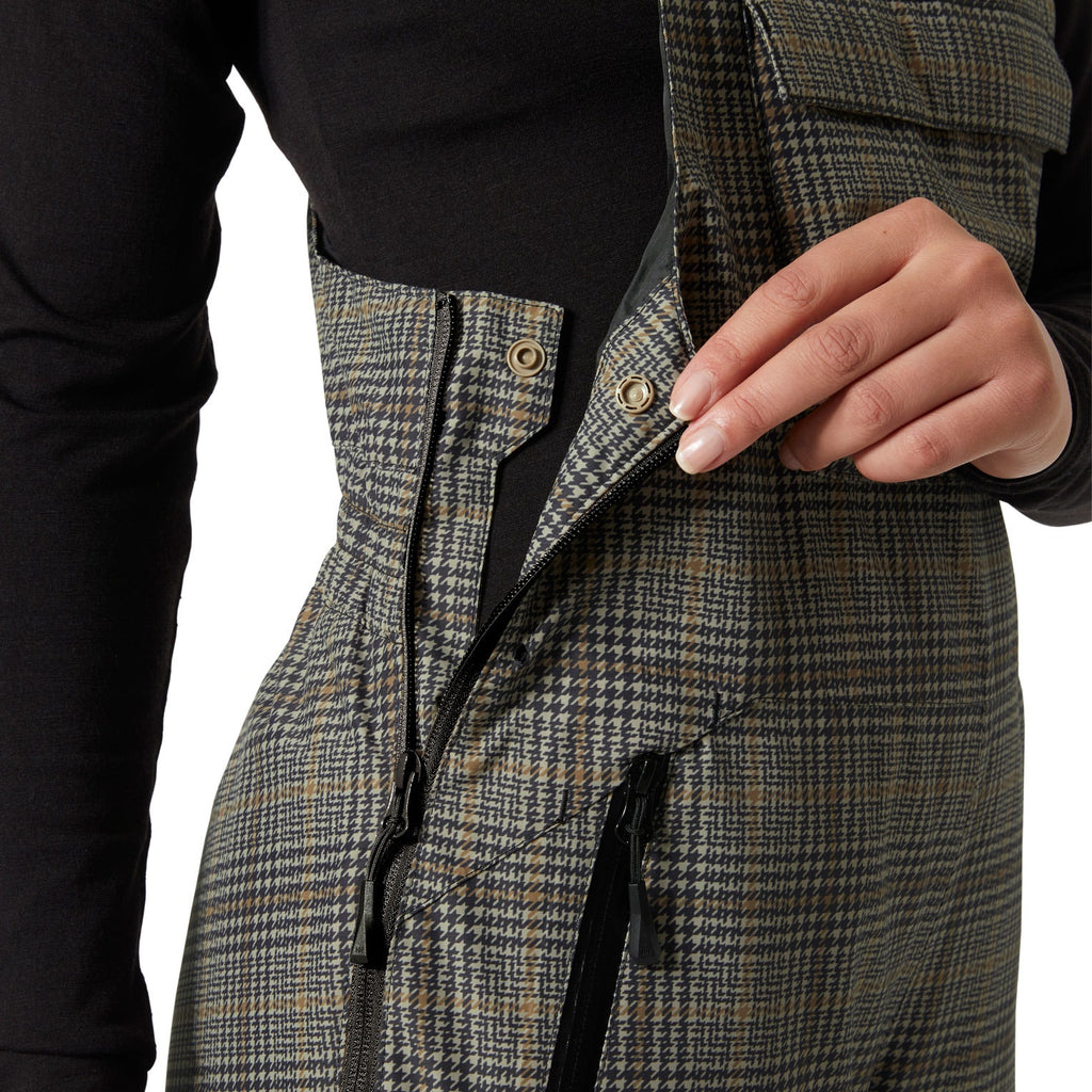 W LEGENDARY INSULATED BIB PANT, PEBBLE BROX, S