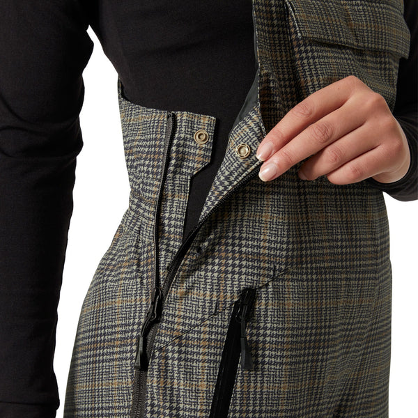W LEGENDARY INSULATED BIB PANT, PEBBLE BROX, S