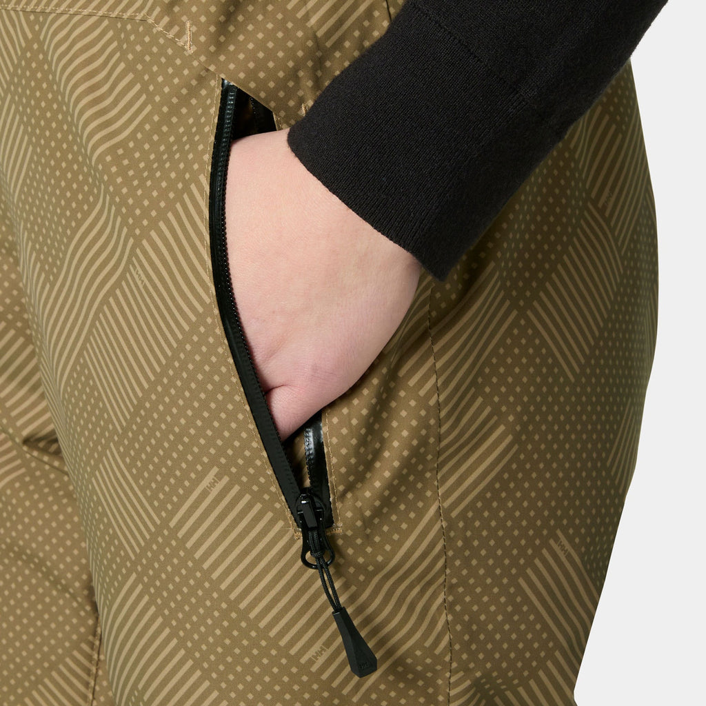 W LEGENDARY INSULATED BIB PANT, ELMWOOD PLA, L