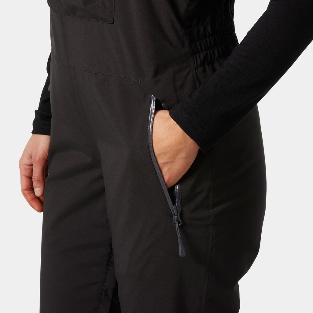 W LEGENDARY INSULATED BIB PANT, BLACK, L