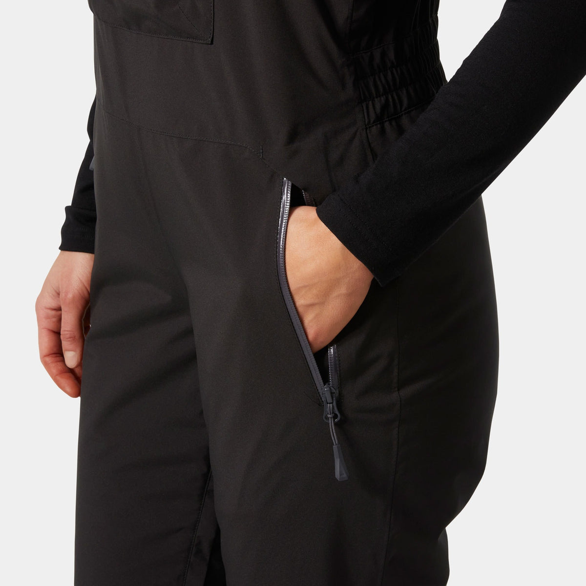 W LEGENDARY INSULATED BIB PANT, BLACK, L