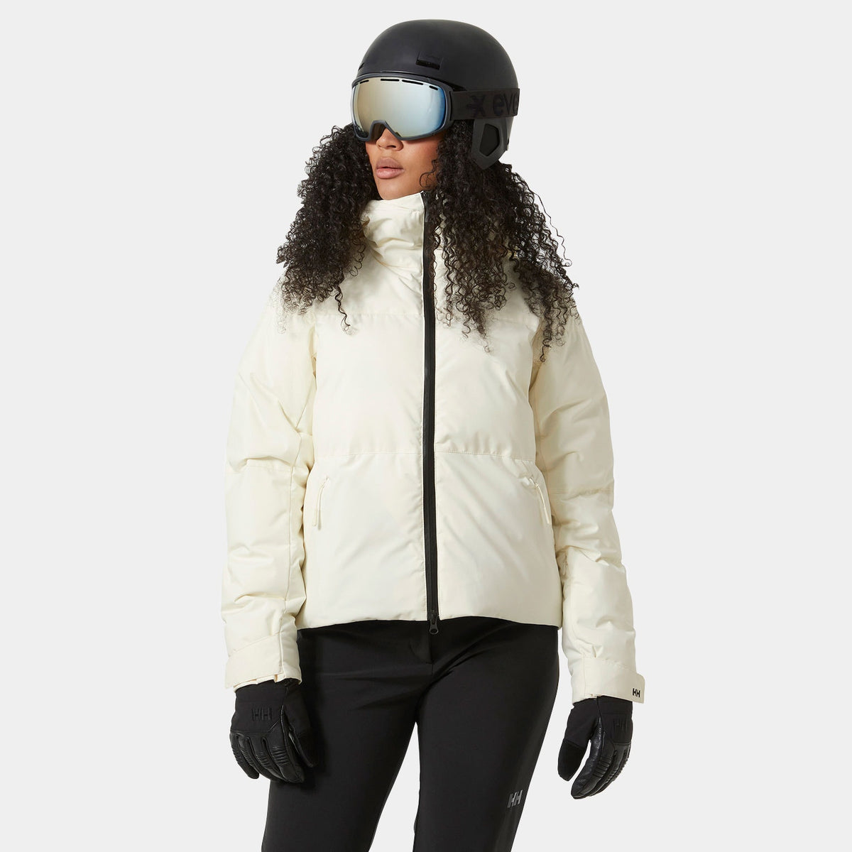 W NORA SHORT PUFFY JACKET, SNOW, L